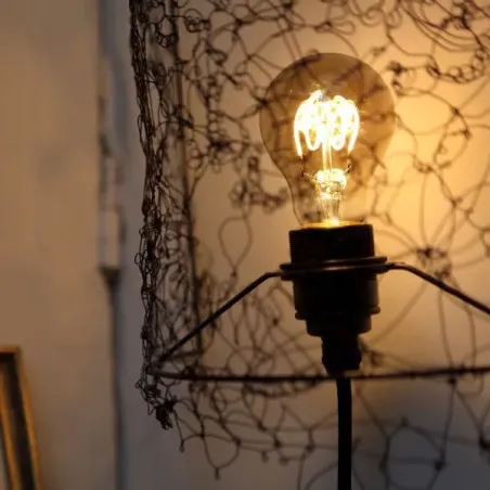 Douille E27 filetée bronze avec serre-câble - Falbala-Luminaires
