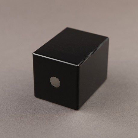 Cache douille carré noir - Falbala Luminaires