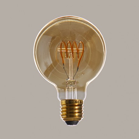 Globe 80 Edison ambré - Falbala Luminaires