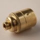 Douille E27 lisse laiton massif - Falbala-Luminaires