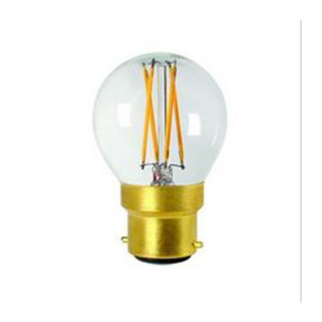 SD LUX Lot de 6 ampoules LED B22 Baïonnette, à filaments vintage ST64, sans  scintillement à