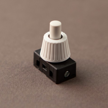 Interrupteur à poussoir blanc - Falbala Luminaires