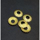 Lot 5 Rosaces laitonnées d 25 - Falbala Luminaires