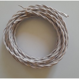 8m cable torsade 2x0.75² Gris Rose DFO