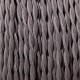 Câble textile torsadé 2x0.75mm² fer - Falbala Luminaires