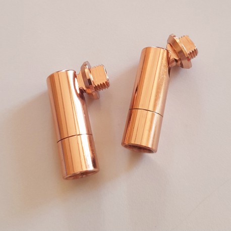 Lot 2 rotules cuivrées - Fabala Luminaires