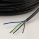 Câble rond PVC noir 4 x 0,75 - Falbala Luminaires
