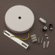 Pavillon plat D120 Blanc - Falbala Luminaires
