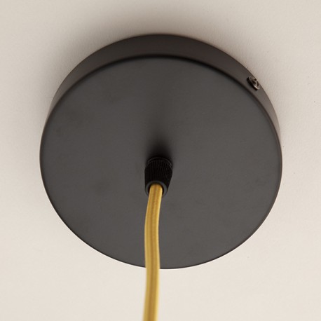 Pavillon plat D120 Noir - Falbala Luminaires