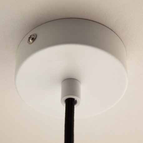 Pavillon plat D80 Blanc - Falbala Luminaires