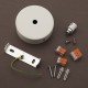 Pavillon plat D80 Blanc - Falbala Luminaires