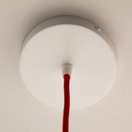 Pavillon plat D120 Blanc - Falbala Luminaires