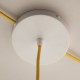 Pavillon plat D120-2 TL-1TC - Blanc - Falbala Luminaires