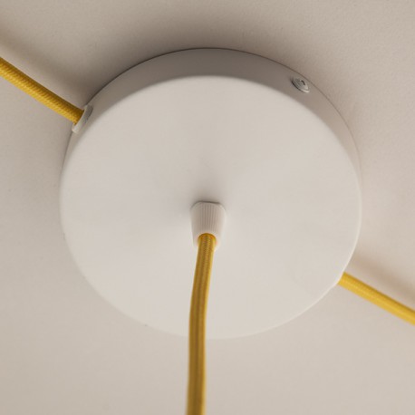 Pavillon plat D120-2 TL-1TC - Blanc - Falbala Luminaires