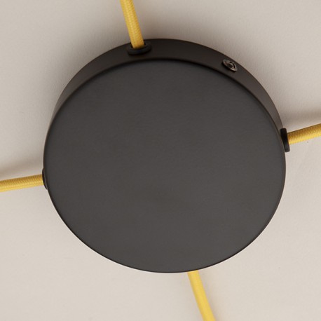 Boîte de jonction D120 - 4 TL Noir - Falbala Luminaires