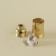 Douille E14 lisse laitonnée - Falbala-Luminaires