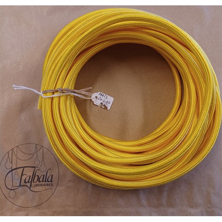 1 Lot 4m - Câble 2x0.75² jaune maïs - DFO