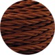 Câble textile torsadé 3x0.75mm² rouille - Falbala Luminaires