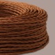 Câble textile torsadé 3x0.75mm² rouille - Falbala Luminaires