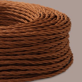 Câble textile torsadé 3x0.50mm² rouille