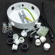 Boîte de jonction D80 - 4 trous latéraux Blanc - Falbala Luminaires