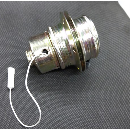 Douille E27 inter à tirette laiton - Falbala Luminaires