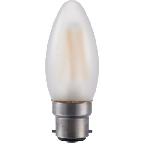Flamme B22-4W-Satinée - Falbala Luminaires