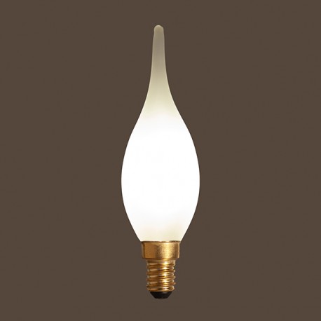 Flamme Grand Siècle led satinée - E14 - 2W -Falbala Luminaires