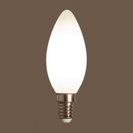 Flamme droite satinée E14 2W - Falbala Luminaires 