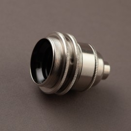 Douille E27 filetée nickel massive 