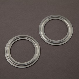 Lot 2 rondelles d'abat-jour E27 brut - Falbala Luminaires