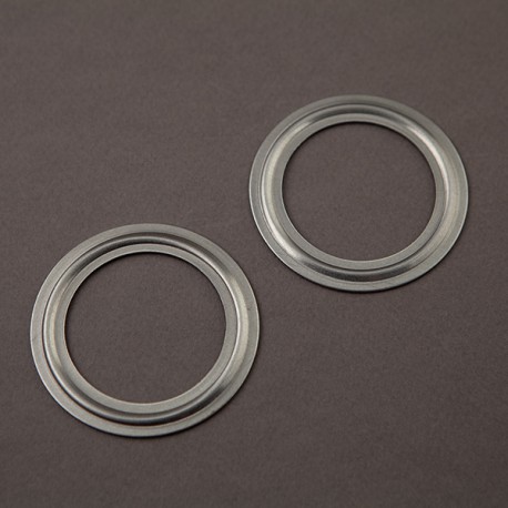 Lot 2 rondelles d'abat-jour E27 brut - Falbala Luminaires