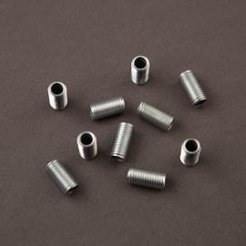 Tubulures filetees 8X1 acier zingué - Falbala Luminaires