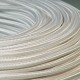 Câble textile blanc 2x0.75mm² - Falbala Luminaires