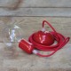 Câble textile rouge 2x0.75mm² - Falbala Luminaires