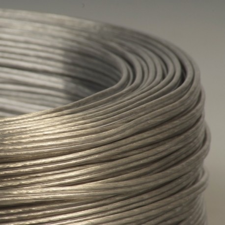 Câble scindex argent transparent 2 x 0,50 mm² - Falbala-luminaires