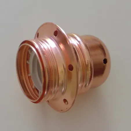 Douille E27 filetée cuivre - Falbala-Luminaires