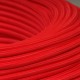 Câble textile rouge 3x0.75mm² - Falbala Luminaires