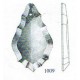 Plaquette cristal 1009 - Falbala-luminaires