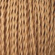 Câble lustrerie textile torsadé or 2x0.35mm² - Falbala Luminaires