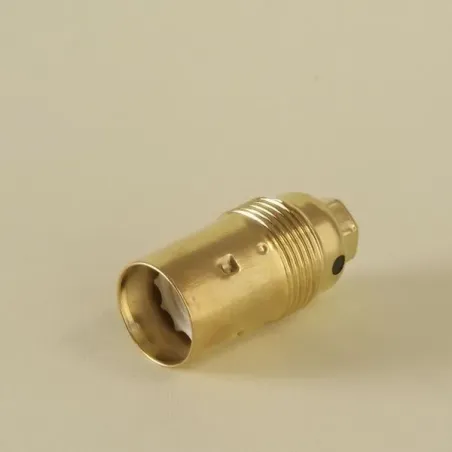 Douille E14 lisse laitonnée - Falbala-Luminaires