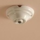 Rosace porcelaine lisse D80 blanche - Falbala Luminaires