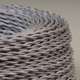 Câble torsadé 2x0.35mm² argent