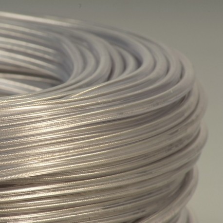 Câble rond transparent 2 x 0,75 + filin - Falbala Luminaires