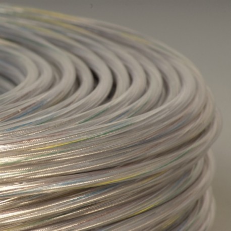 Cable-transparent-3X0.75²+ filin-acier