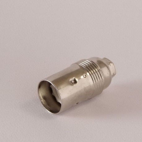 Douille E14 lisse nickel - Falbala-Luminaires