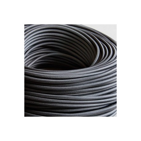Câble textile ardoise 3x0.75mm² - Falbala Luminaires