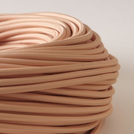 Câble textile corail 2x0.75mm² - Falbala Luminaires