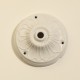 Rosace porcelaine décorée D105 blanche - Falbala Luminaires