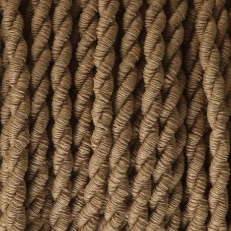 Câble textile torsadé 2x0.75mm² Kraft - Falbala Luminaires